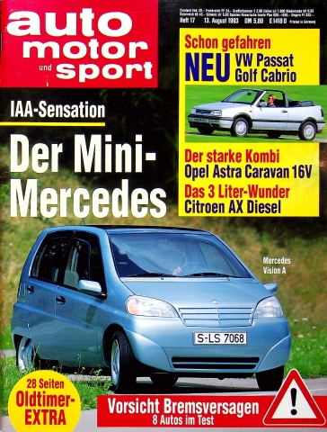 Deckblatt Auto Motor und Sport (17/1993)